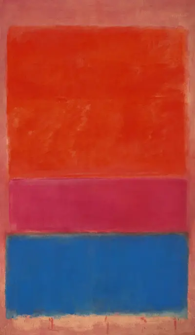 No 1 Royal Rouge et Bleu Grande Toile Murale par Mark Rothko